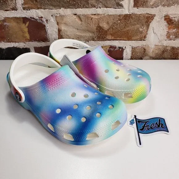 CROCS Shoes Crocs Classic Solarized Clog Tie Dye Slipon Shoes